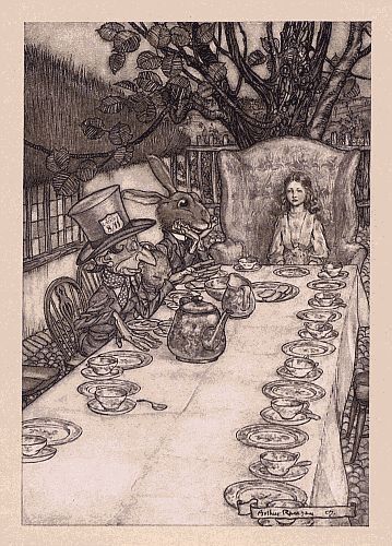 ArthurRackham's tweet photo. A Mad Tea Party https://t.co/LwyzQMlOCq https://t.co/qztU7cZYKi