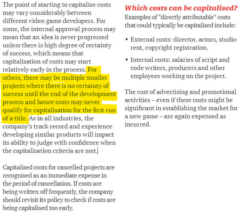 Untuk teman-teman auditor, akuntansi, dan perpajakan, bagaimana pendapatnya?

Ini menurut paper PWC Media Industry Accounting Group mengenai kapitalisasi aset tak berwujud terutama video game.

link: studylib.net/doc/25291731/c…