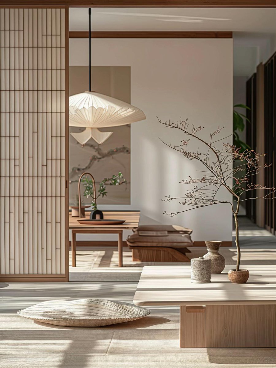 Where japanese minimalism meets scandinavian warmth, creating serene and functional spaces