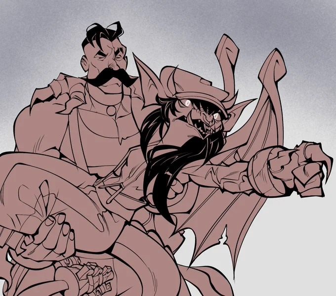 Ivy and Lash lineart #deadlock #deadlockfanart