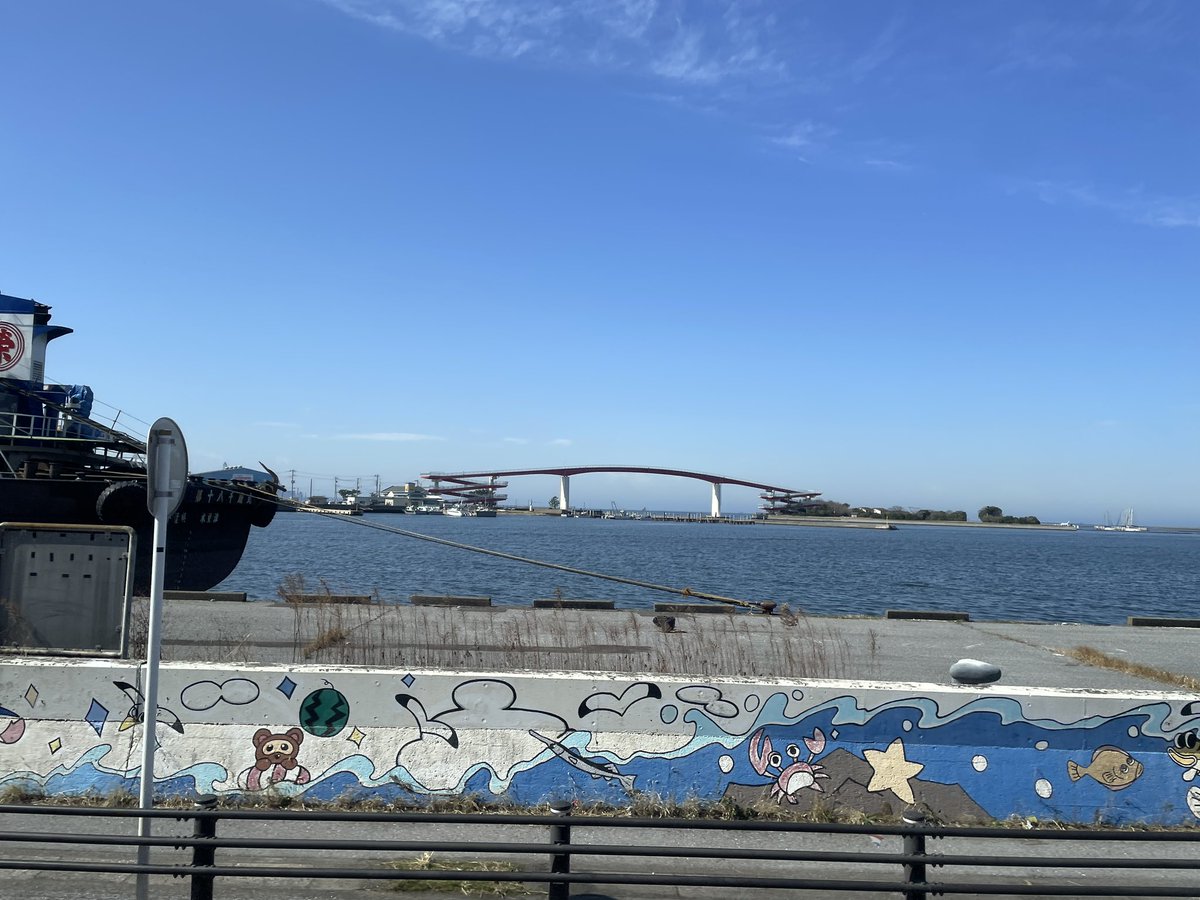 千葉・木更津は、初めましての訪問。 ゆるやかな雰囲気の港町といった