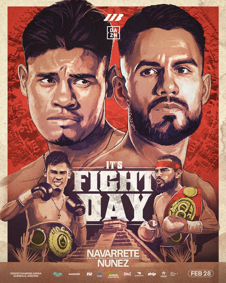 All out carnage 🔥

Emanuel Navarrete and Eduardo Nunez for WBO and IBF World Super Featherweight Titles is TODAY 👑🇲🇽👑

Mega atmosphere for a mega fight at the <a href="/DDArenaAZ/">Desert Diamond Arena</a> 🔊 #NavarreteNunez <a href="/DAZNBoxing/">DAZN Boxing</a>