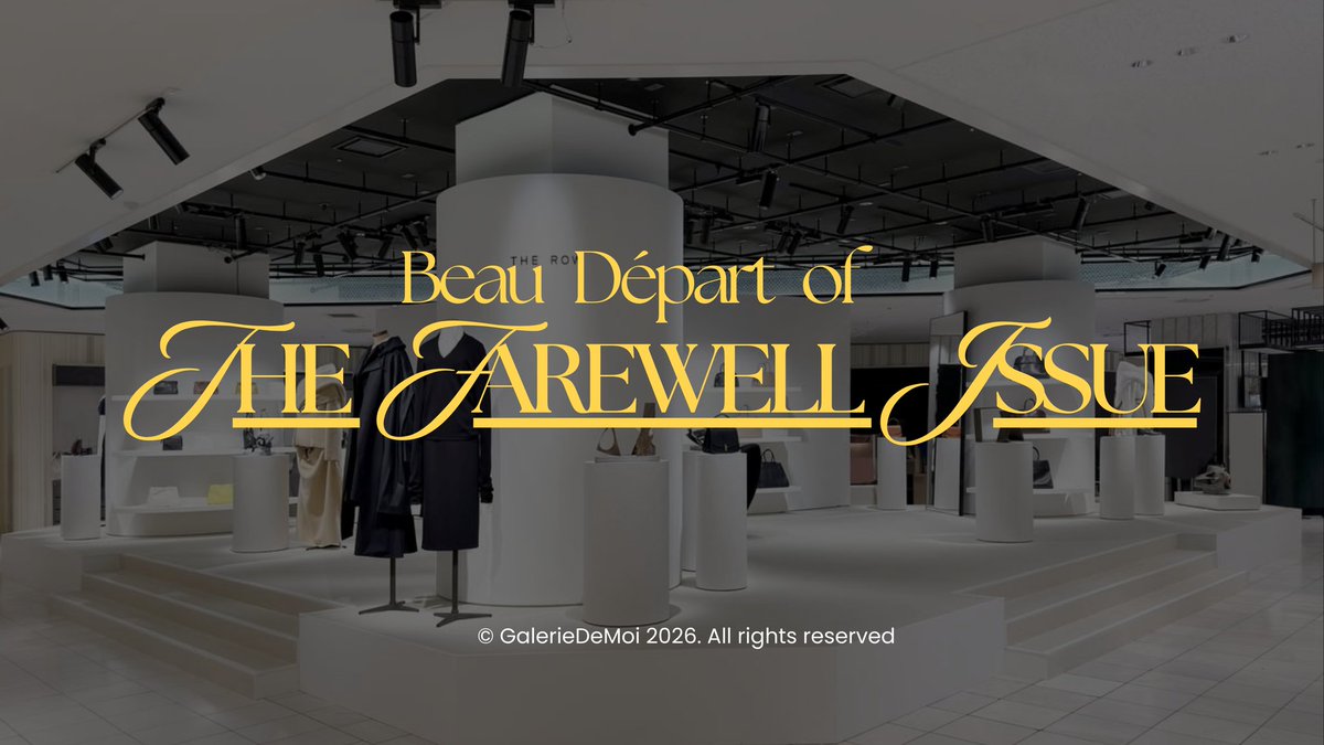 ᅠ
The 𝐌𝐮𝐬𝐞́𝐞 served as their canvas, they leave as the masterpiece. Their art fashion identity is finally complete. 𝗔 𝗴𝗿𝗮𝗻𝗱 𝗳𝗮𝗿𝗲𝘄𝗲𝗹𝗹 to the halls that birthed their style. 𝑨𝒅𝒊𝒆𝒖, 𝒍'𝒂𝒓𝒕. They step out with pure radiance.
ᅠ