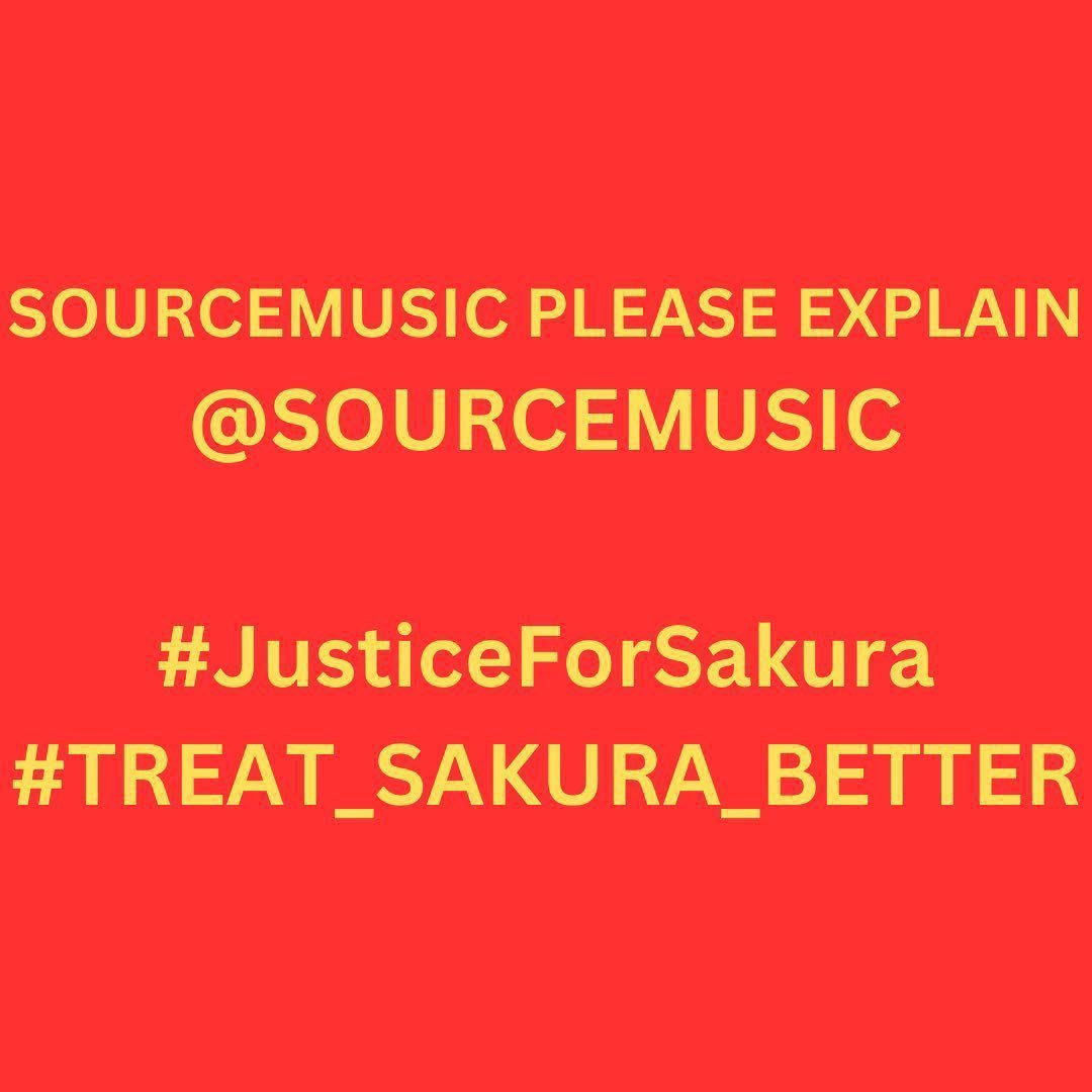 smile25si's tweet photo. TREAT SAKURA BETTER 
@HYBEOFFICIALtwt
@SOURCEMUSIC

#JusticeForSakura 
#TREAT_SAKURA_BETTER https://t.co/xdwvW3oyw3