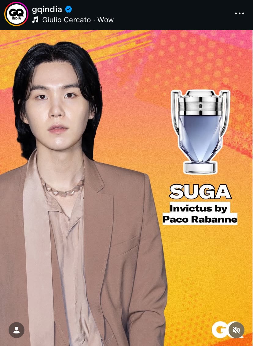 From a recent Instagram post by GQ India revealing #BTS signature