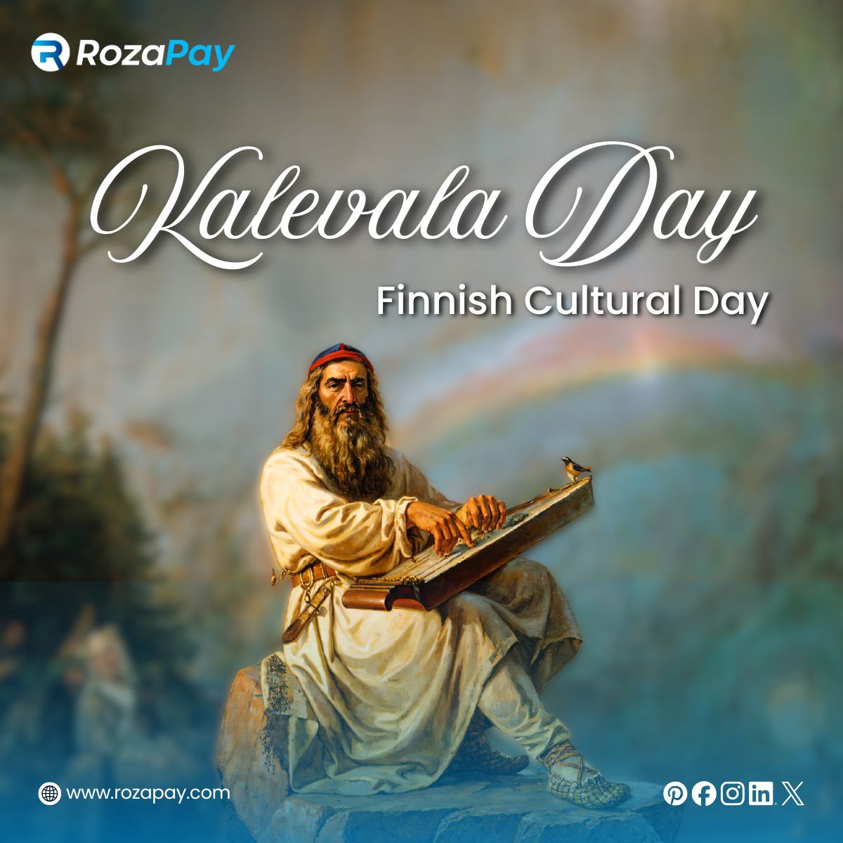 rozapaynow's tweet photo. Happy Kalevala Day!
Celebrating the legacy of Kalevala and Finland’s rich cultural heritage.
Tradition connects people.
Technology connects the world. 🌍
Rozapay empowers global crypto payments without borders.
🌐 https://t.co/Nz2A5xlj1J
#KalevalaDay #Rozapay #CryptoGateway https://t.co/R5dzJZcDm5