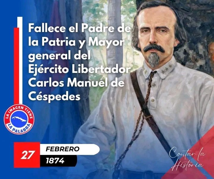 Honrar honra hoy cuando conmemoramos 152 años de su caída en combate su ejemplo sigue perdurando en miles de cubanos. Desde mi #Camagüey nuestro homenaje al Padre de la Patria.
#CubaViveEnSuHistoria