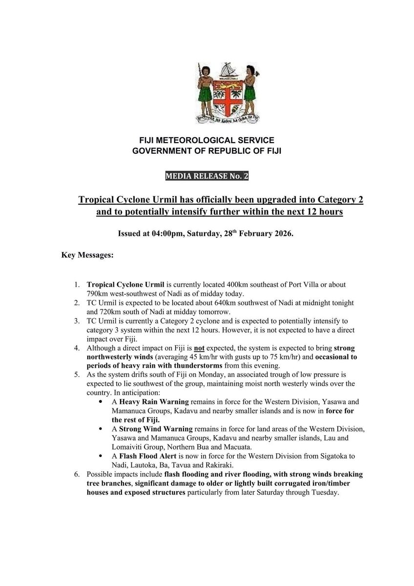 Fiji Meteorological Service tweet media