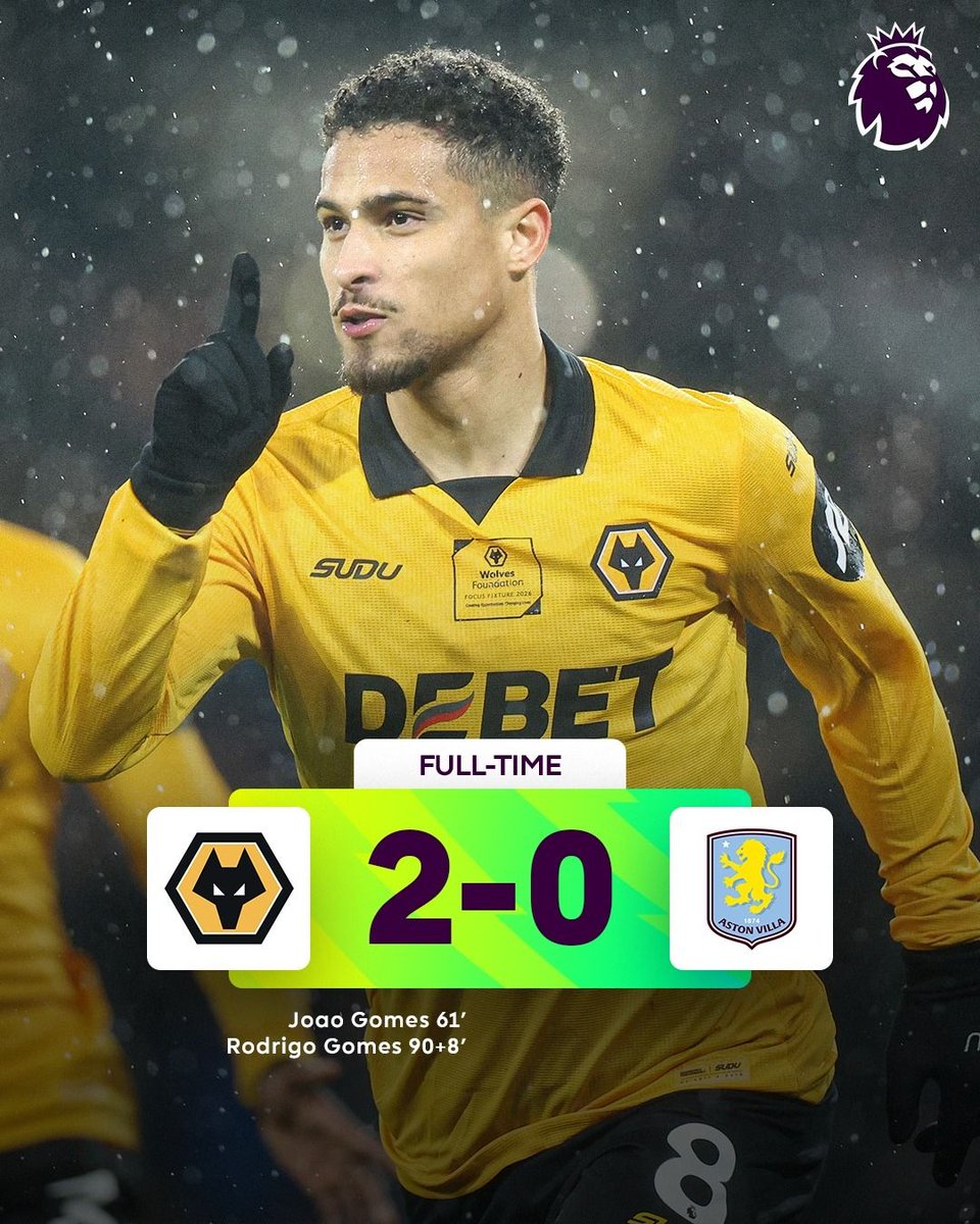 977unityfm's tweet photo. Wolves get their second win of the season, against third-place Aston Villa! 🐺
#UnityfmSports | #UnityAt25 | UnityfmNews https://t.co/zCWrbO12NX