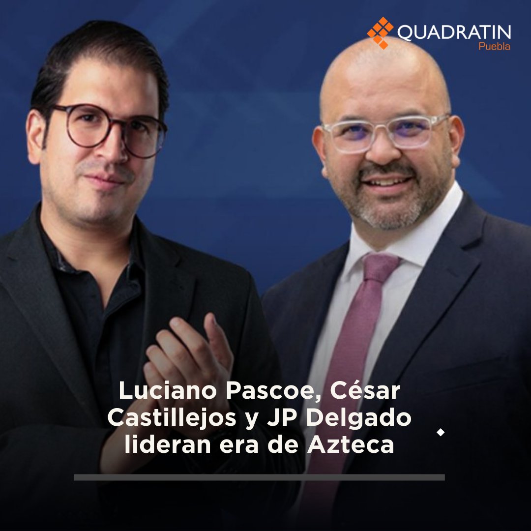 🔴 #Nacionales | Luciano Pascoe, César Castillejos y JP Delgado lideran era de Azteca

🔶 #LoVíEnQuadratín 👉🏻🔗 puebla.quadratin.com.mx/luciano-pascoe…