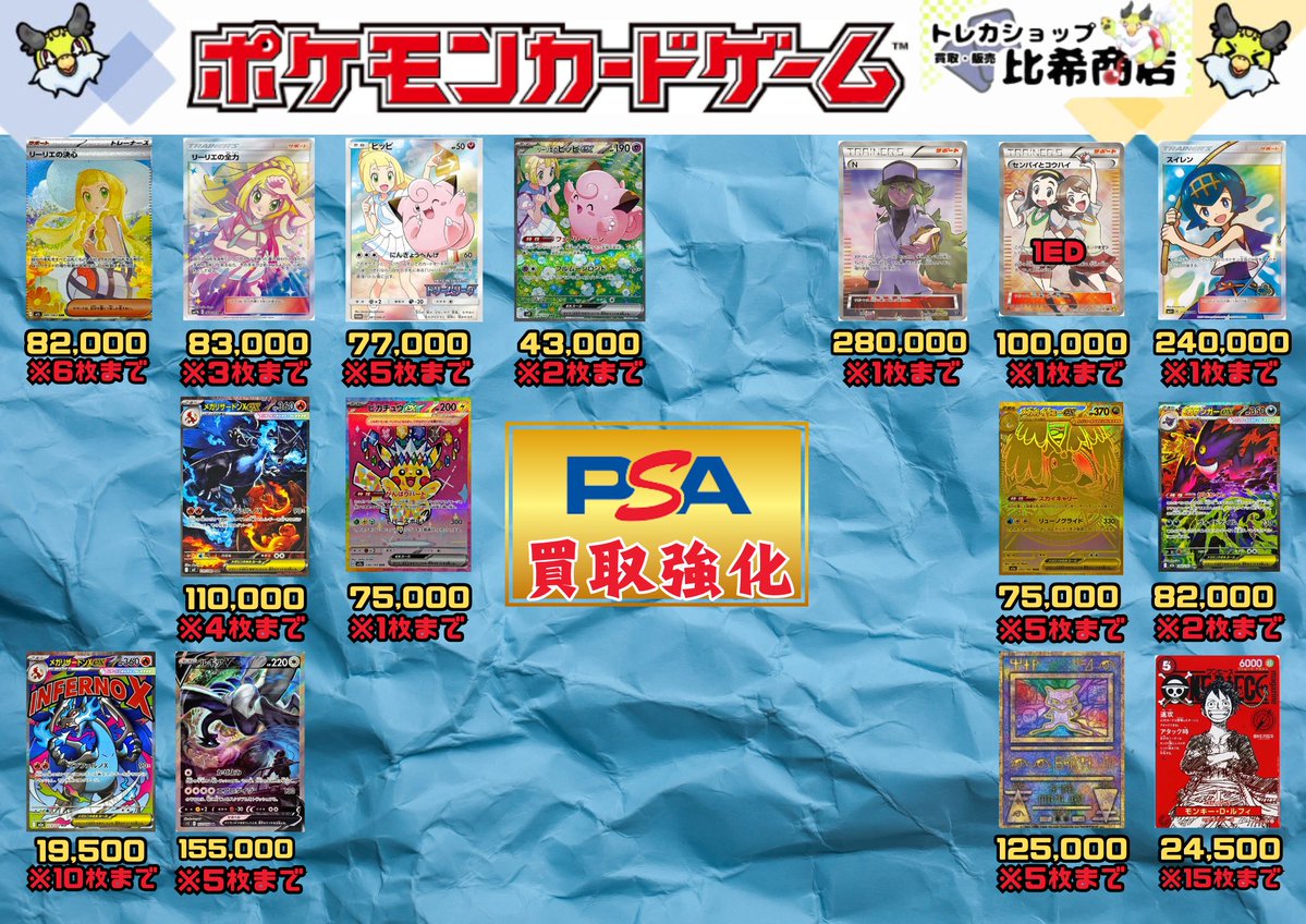 こちら枚数更新いたしました。