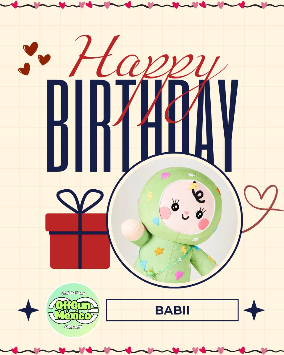 mxoffgun25's tweet photo. Happy Birthday Babii 🎂💚✨️
Mexican Babiis love you so much! 🇲🇽 @BABII_GMMTV 💌❤️🎁
#Babii2Cute2Handle
#Babii #NongBabii
#OffGunMexico https://t.co/SA44GDuDtB