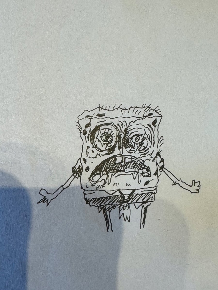 쇼타벅스에서 우타다히카루 노래 들으면서 정신병자 스폰지밥 그림 (옆에 애기가 존나 이상하게 쳐다봄)