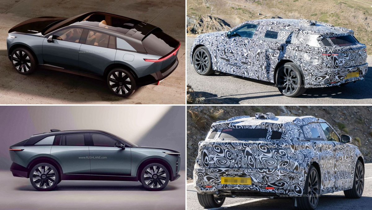 Range Rover Velar EV Spied, Design Looks Inspired By Tata Avinya dlvr.it/TRCN2H