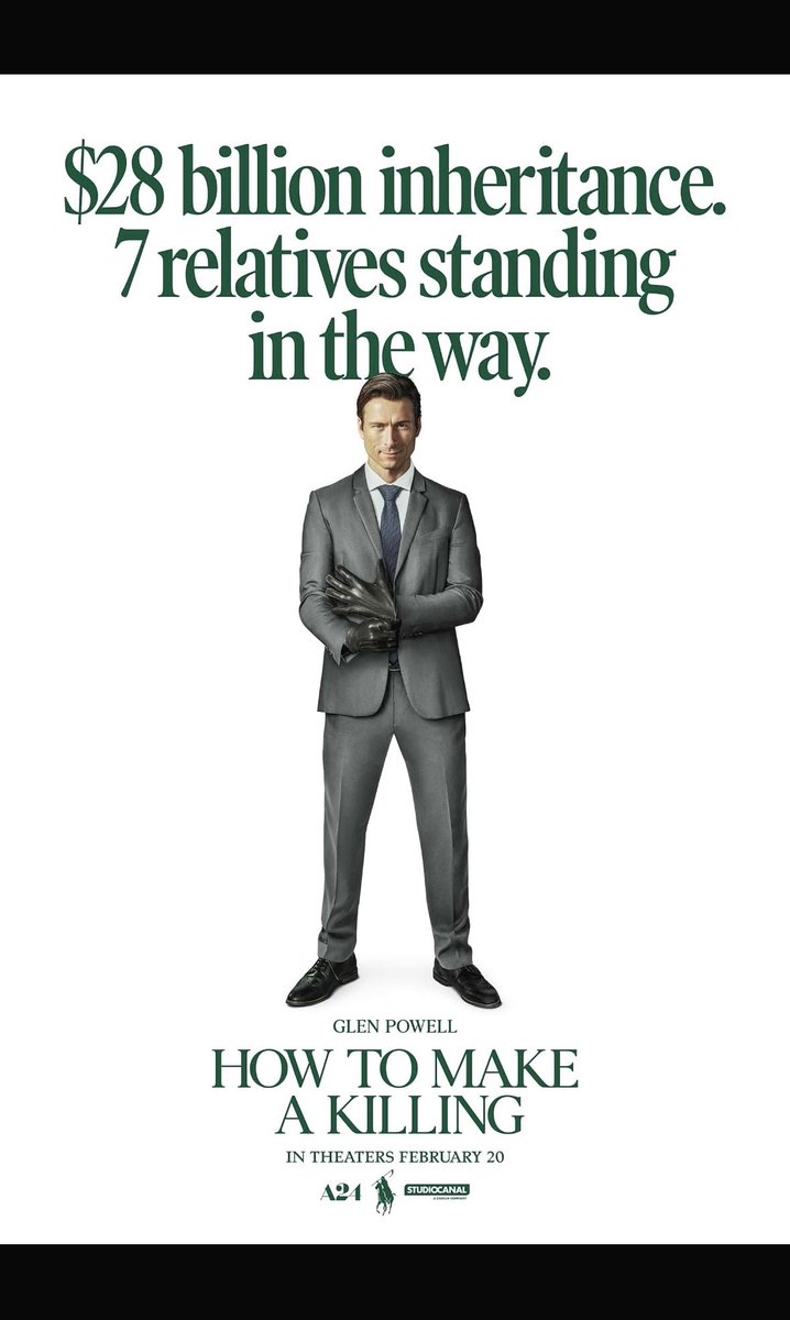 BMuz_Reviews's tweet photo. Recently saw #HowToMakeAKilling in theaters!

“The performances are largely solid, the premise is intriguing, and for a while it feels like classic A24 territory — sharp, stylish, and confident.”

Read my full review here: https://t.co/VD9lybMWRP https://t.co/IYTQWFJQE3
