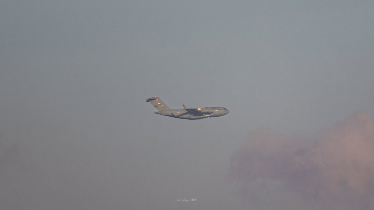 Not the greatest as I was on the other side of the bay. 

RCH818
C-17A Globemaster III
MacDill -> Bangor International Airport 2/26/26.