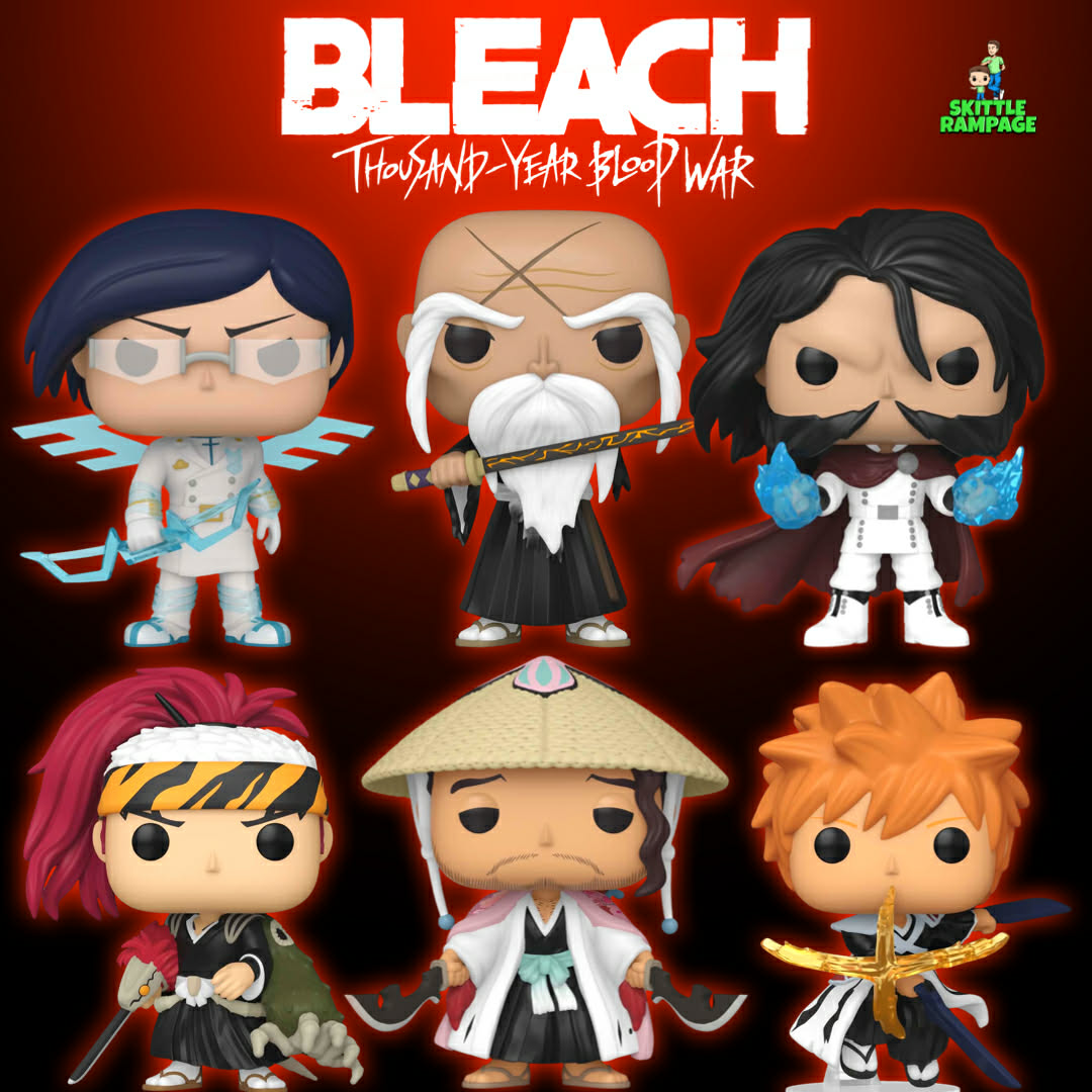 SkittleRampage's tweet photo. First Looks at Full Bleach TYBW Funko Pop Wave!

Dropping Wednesday, Exclusives coming soon!

#funkopop #Funko #bleach https://t.co/GfAYHRtoVx