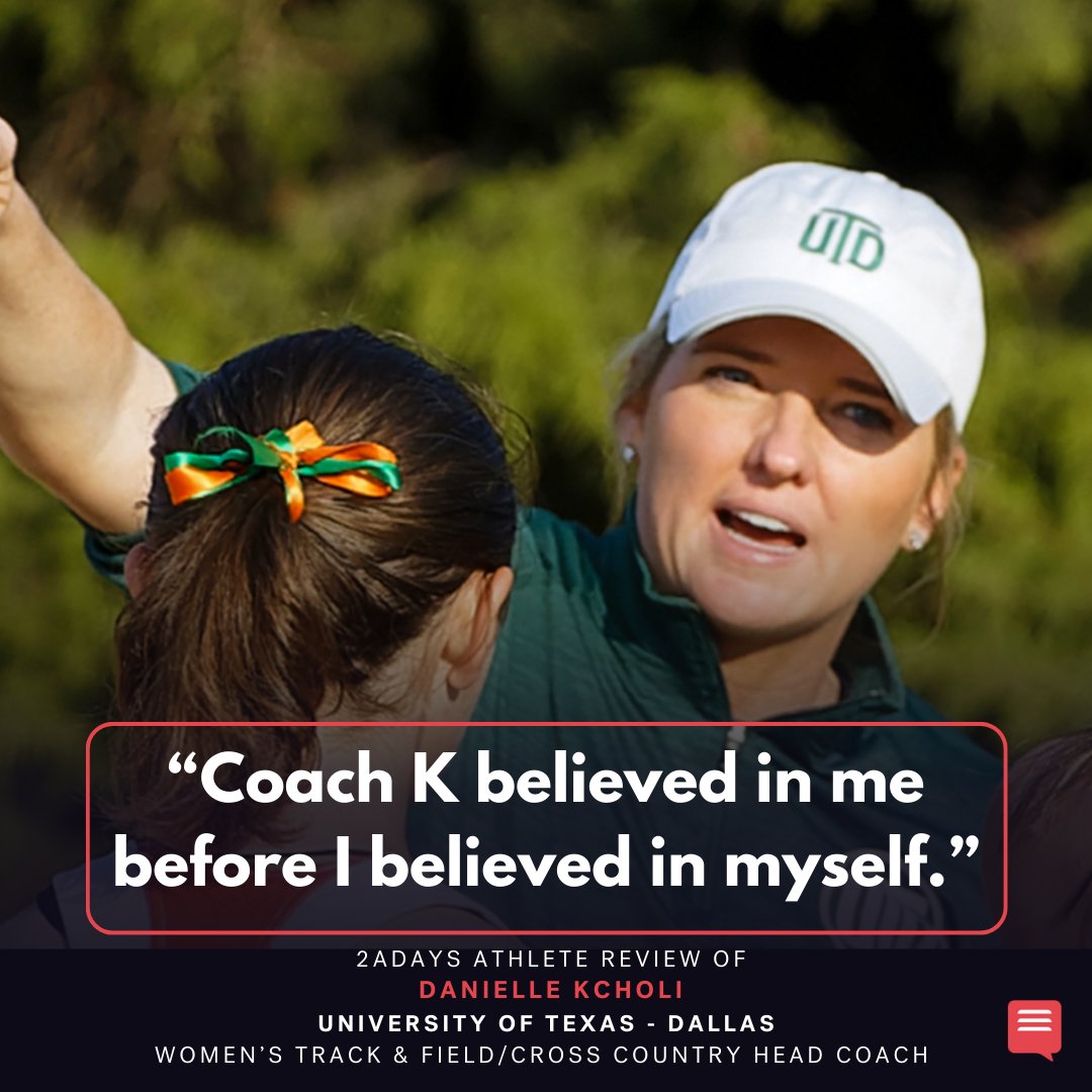 2aDays_Ratings's tweet image. Danielle Kcholi, Head Coach of @UTDCOMETSPORTS women's
#trackandfield team, has received new #2aDays reviews recently. The athletes have noted not only her fantastic coaching but also the relationships she's built with her athletes. Read her reviews and rate your coach: