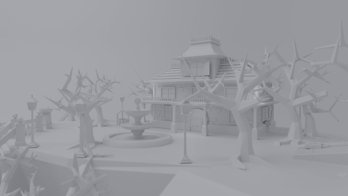 MutaGuigs's tweet photo. A Haunted Mansion that I was making for a personal project. 
More at https://t.co/51VOVsMTzF

Hope you like it!  ❤️ + RT are appreciated!
#3dart #blender #openforwork https://t.co/4MfxRL3Jte