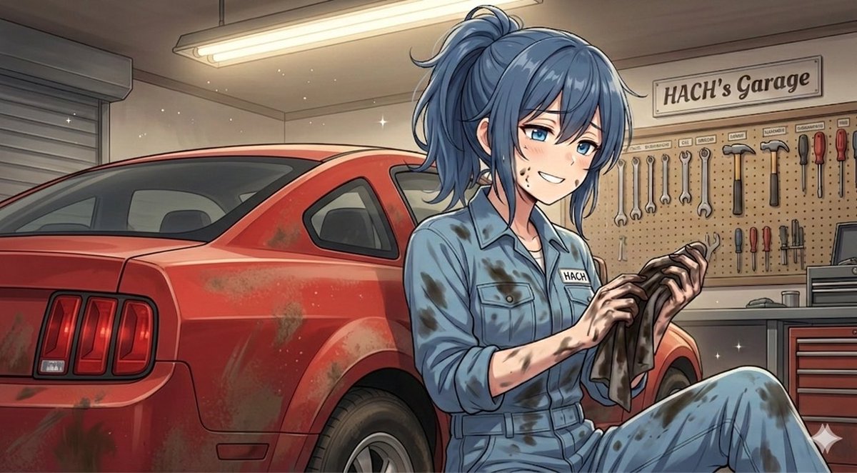 漫画生成なかなか難しいっすね😓 レベル上げて普段の整備の内容も漫画