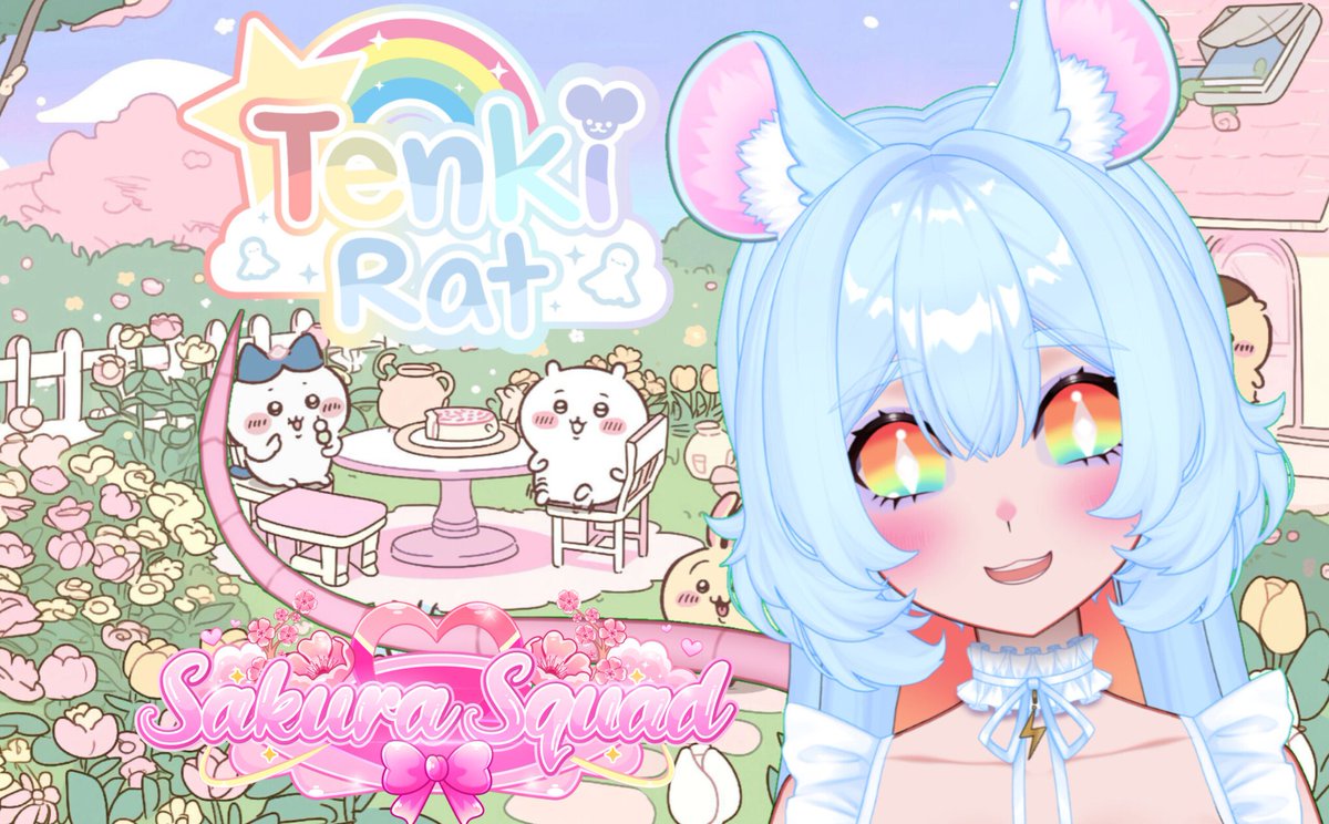 So so SOOOOO excited and happy to announce that I am one of the V4 members of Sakura Squad!🎉🎉🎉
I'm so happy and thankful!
Please celebrate and be happy with me hehehehe 
Everyone has been so wonderful and I'm so so so happy 🩵🌈🌦️🐁