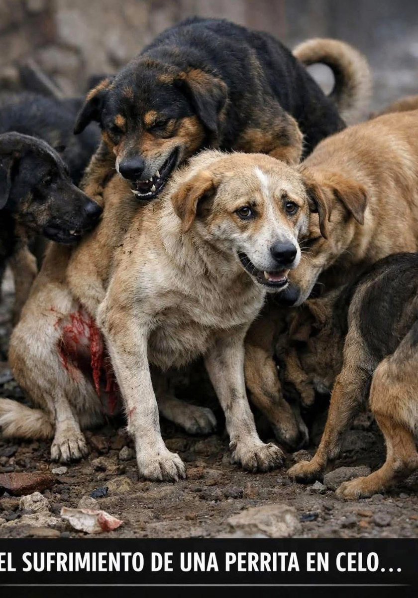 Es inimaginable para nosotros como humanos cuanto es el sufrimiento de una perrita o gatita en celo 😥