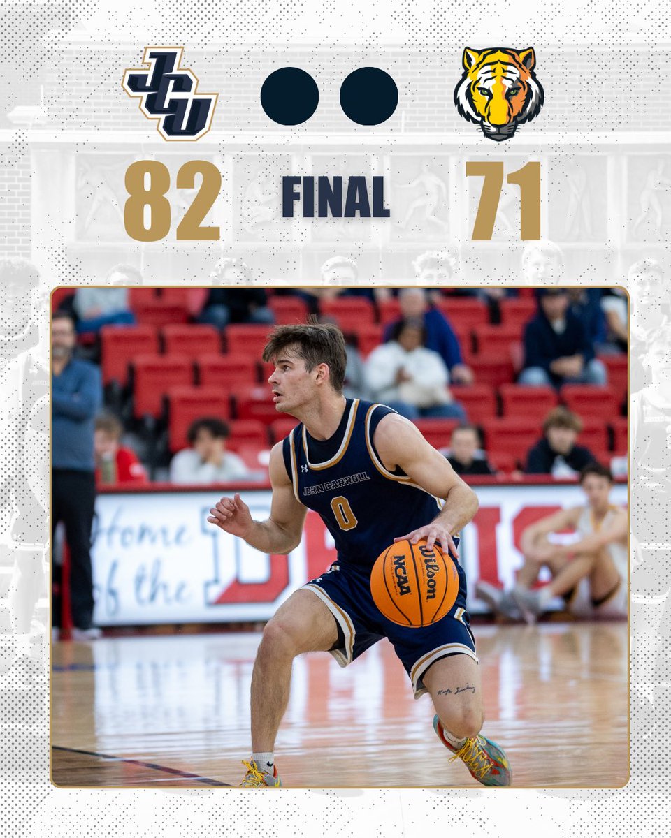 jcusports's tweet photo. MBB: ON TO THE CHAMPIONSHIP!

@JCUMensHoops roars past DePauw and into the NCAC Tournament Championship tomorrow night at 7:30 pm in Granville! 🏀 https://t.co/jd8xRNwRrF