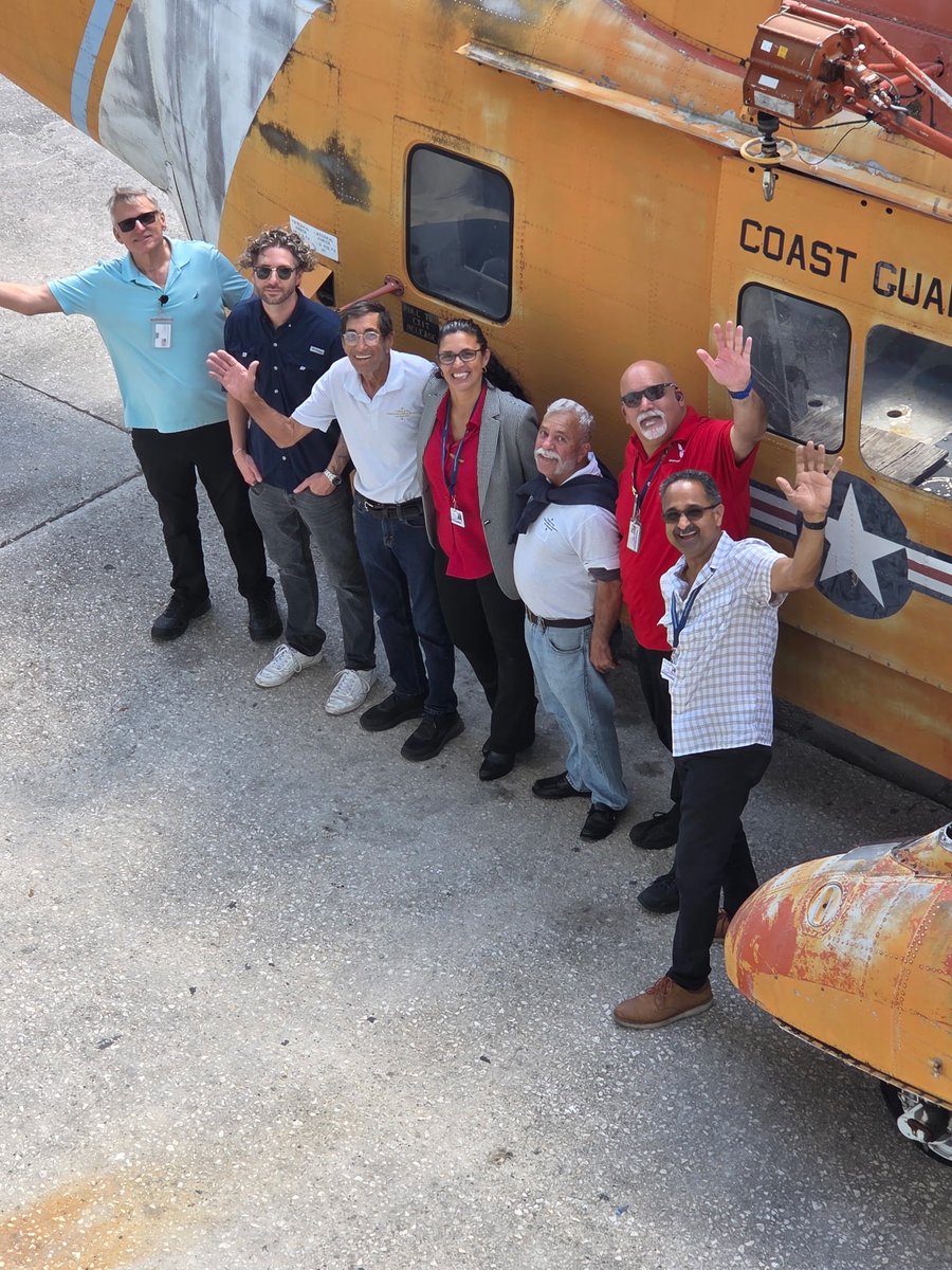 Baker_Aviation's tweet photo. Baker students gaining real hands-on experience with the restoration of  a U.S. Coast Guard Sikorsky HH-52 for the Miami -Dade Military Museum.  Thank you Benny Benitez for this opportunity. Join our team  305-871-3143 @SuptDotres #YourBestChoiceMDCPS https://t.co/wi8LCiz96a