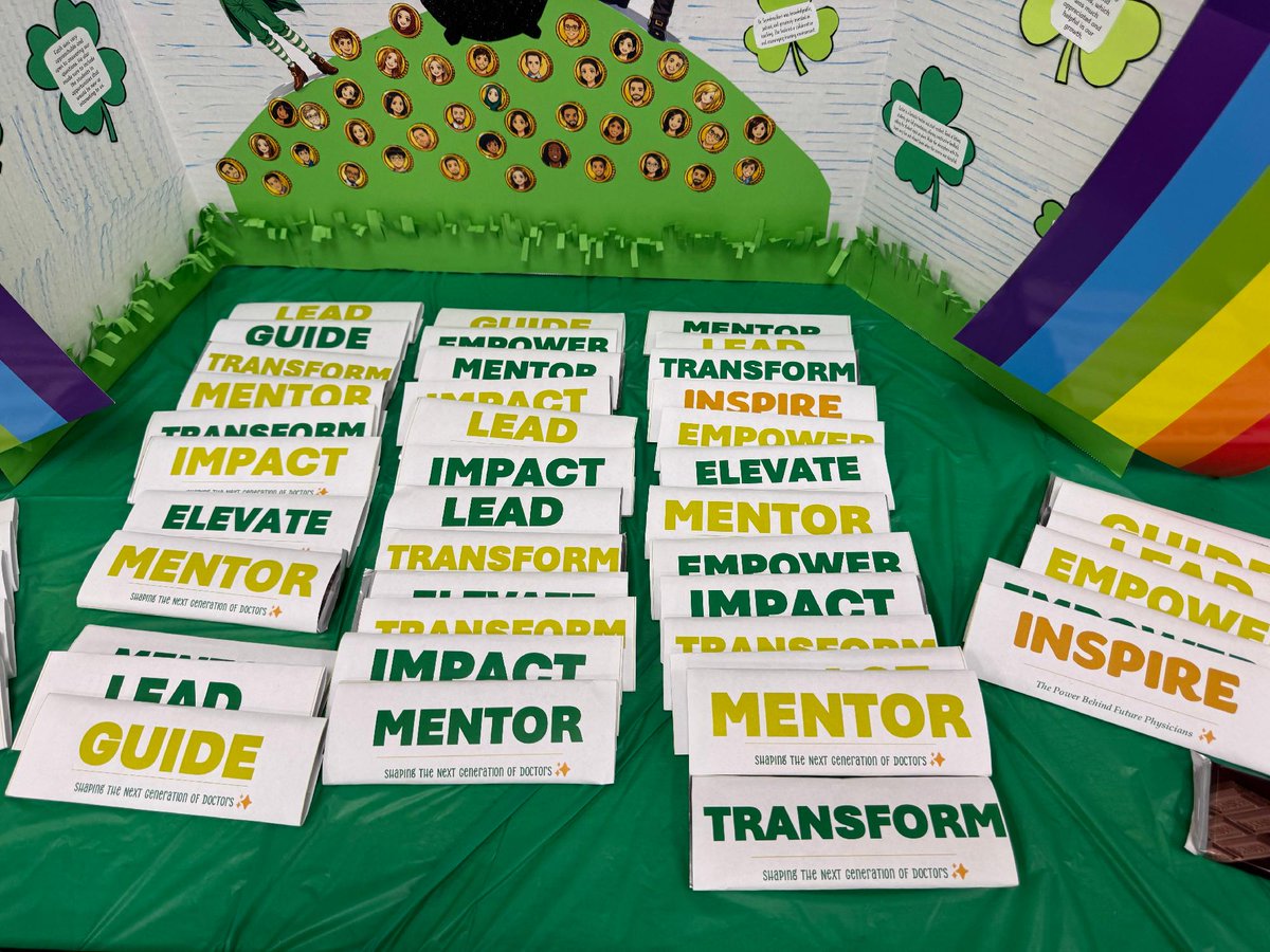 WashUNeurology's tweet photo. Happy #ThankaResident and #ThankaFellow day to all of our trainees! They truly are *pure gold!* 🍀
Pictures are from the St. Patrick's Day themed resident celebration. https://t.co/RxY6o7QvC3