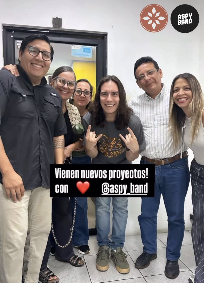 Felices de volver a hacer más proyectos con ustedes <a href="/LEXATEC/">Tecnológico LEXA</a>, se vienen cositas 🎥📹📸🎬💙🖤🔥🤘👍

#aspyband #lexatec #comingsoon #rock #metal