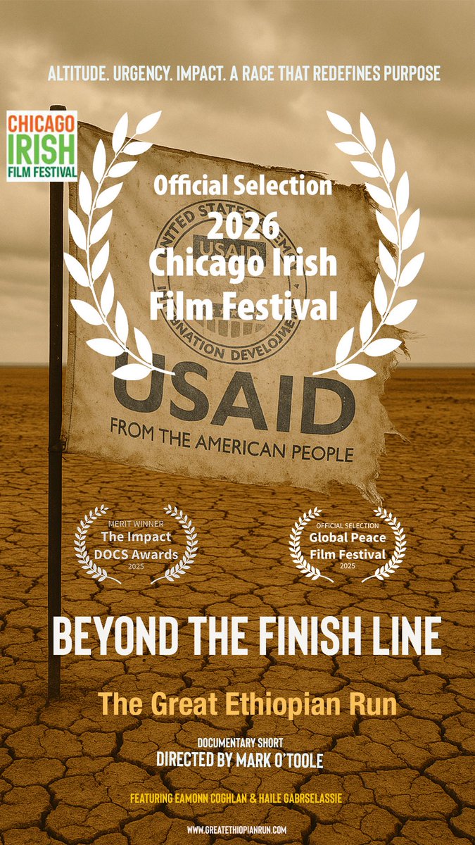 MarkDOToole's tweet photo. My doc short #BeyondtheFinishLine, has officially been selected for this year’s 
@ChicagoIrishFF
 Film Festival   Screening:  February 28  1:45pm  AMC NewCity Theater – Screen #2 Chicago The film features running legends #EamonnCoghlan and #HaileGebrselassie https://t.co/CekvwcGb5l