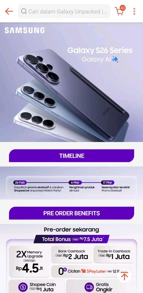 maccaroon_'s tweet photo. @ShopeeID @samsungID Suka banget Privacy Display di #GalaxyS26Ultra, bikin bebas dari orang yang suka kepoin layar HP aku! #GalaxyS26xShopee https://t.co/ty6dPYqdrx