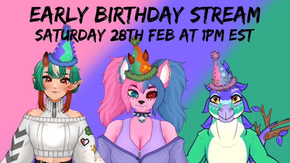TOMORROW IM HAVING AN EARLY BIRTHDAY COLLAB WITH STEGGO &amp; TORI!

Official Bday Monday!