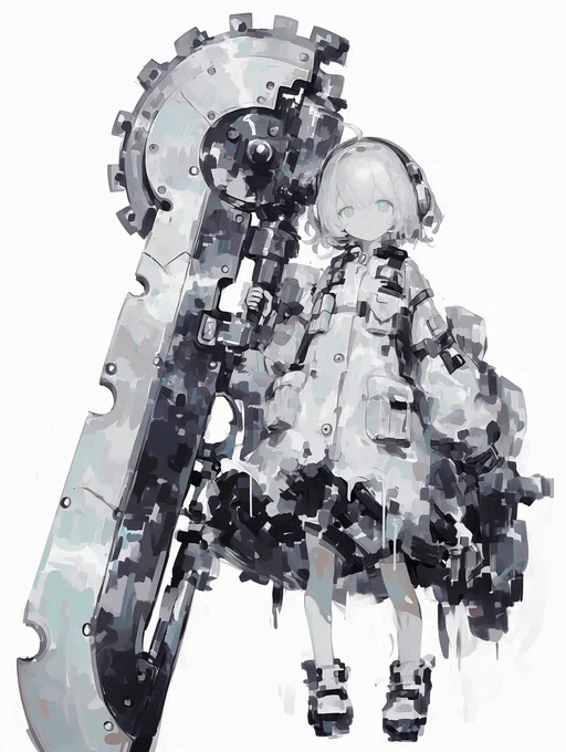 #nijijourney Giant Weapon Girl