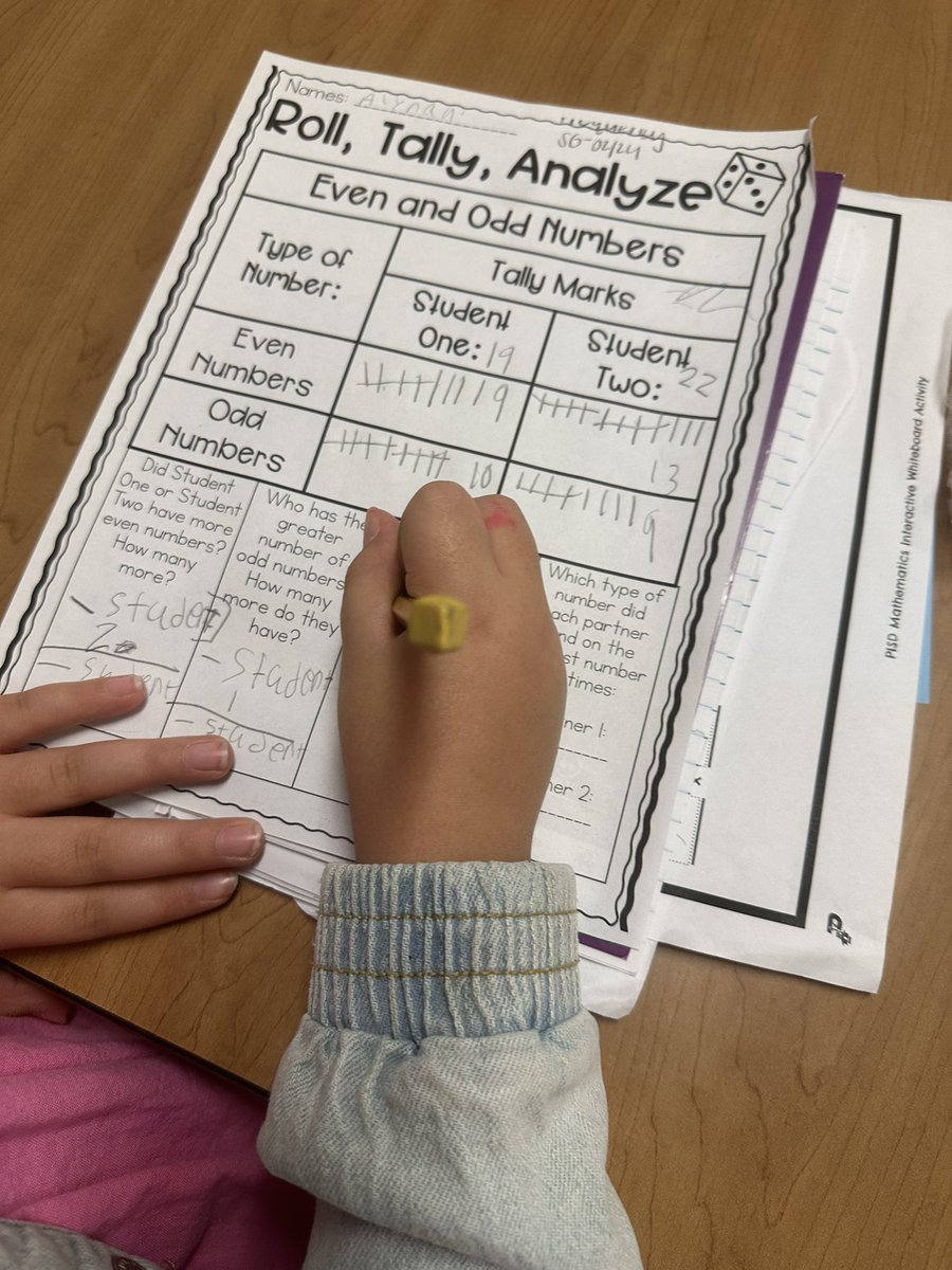 GSiclla's tweet photo. Students had a great time creating frequency tables and analyzing data! 📊#PISDMathChat #GardensElem https://t.co/8CJVcHwxrC