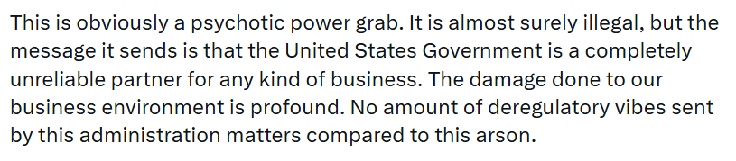 Trump/Vance is the most anti-American administration of my lifetime, and the damage they are doing to our national interests is incalculable.