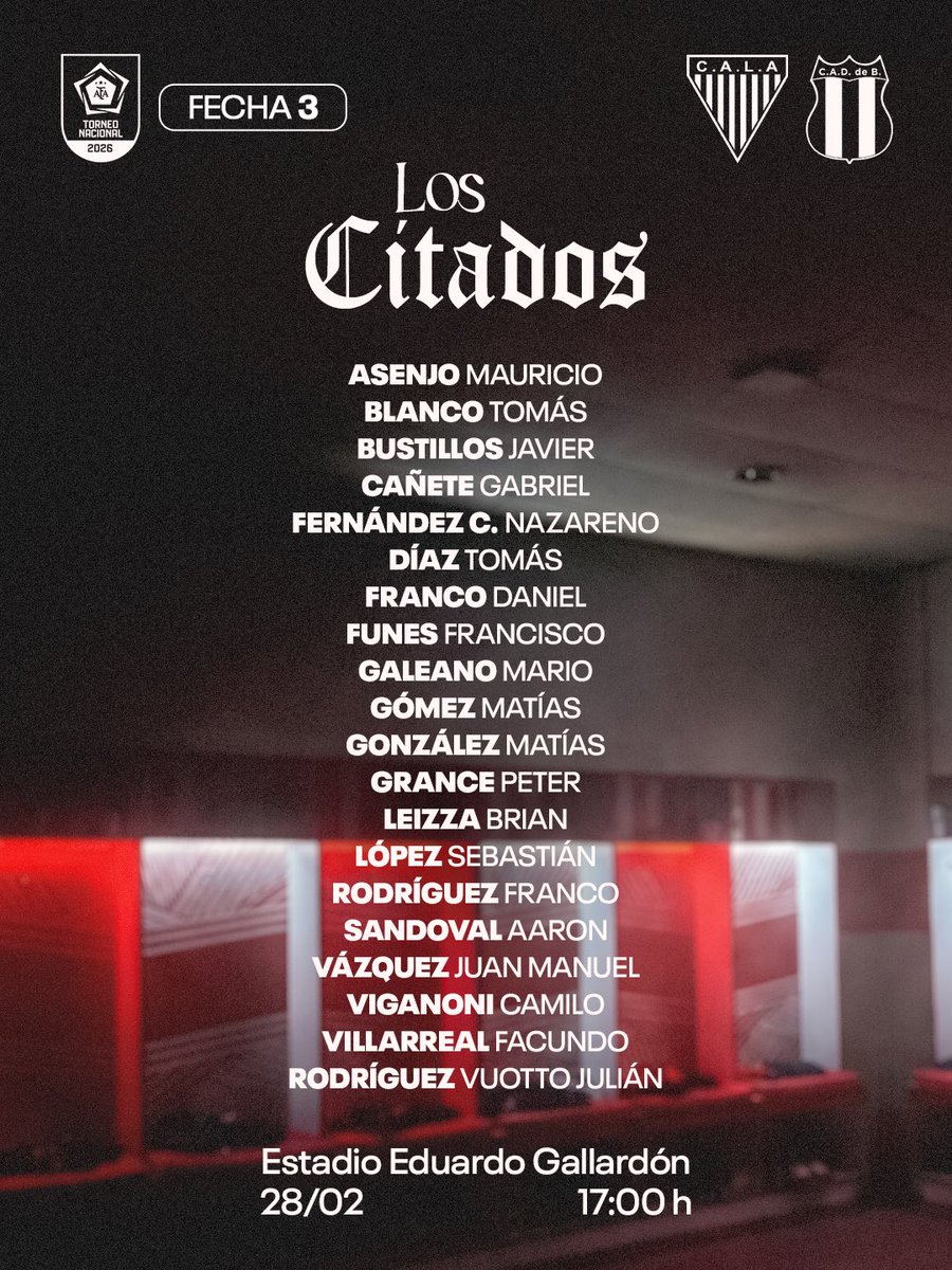 📋 Estos son los convocados para recibir a Defensores de Belgrano en el estadio Eduardo Gallardón. 

#VamosMilrayitas 🇦🇹
𝙀𝙡 𝙢𝙖́𝙨 𝙥𝙤𝙥𝙪𝙡𝙖𝙧 𝙙𝙚𝙡 𝙨𝙪𝙧