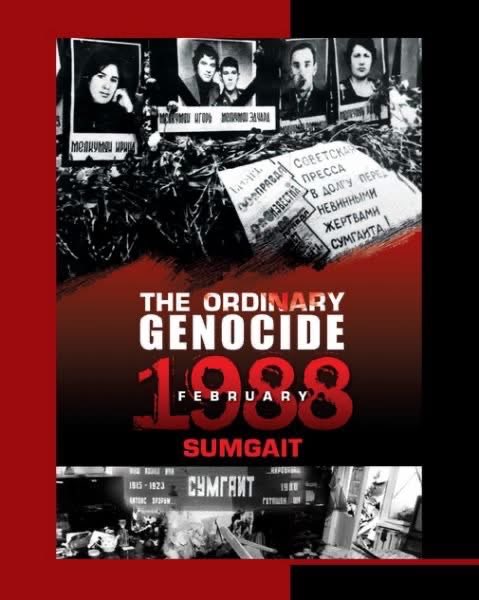 AlphaNewsAM's tweet photo. Today we mark the anniversary of the 1988 #Sumgait pogroms, when Armenians in the Azerbaijani city of Sumgait were brutally killed because of their identity. We remember the victims and stand for truth and justice. #Sumgait1988 https://t.co/M84zDZnjly