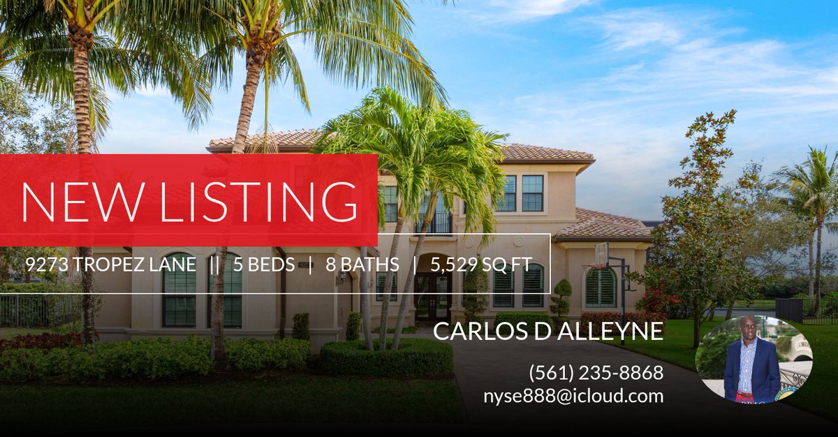GlobalGatewayre's tweet photo. 📍 New Listing 📍 Take a look at this fantastic new property that just hit the market located at 9273 Tropez Lane in Delray Beach. Reach out here or at (561) 235-8868 for more information

Locally Known, Globally Connected https://t.co/9qTTYWPIc2 https://t.co/fEOsuM9Dgg