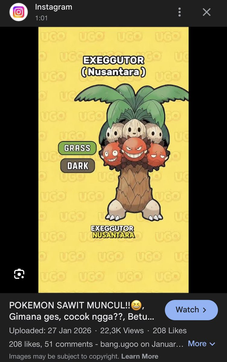 satriatmojo's tweet photo. new exeggutor is coming ☺️ https://t.co/1CBAoWIYzd