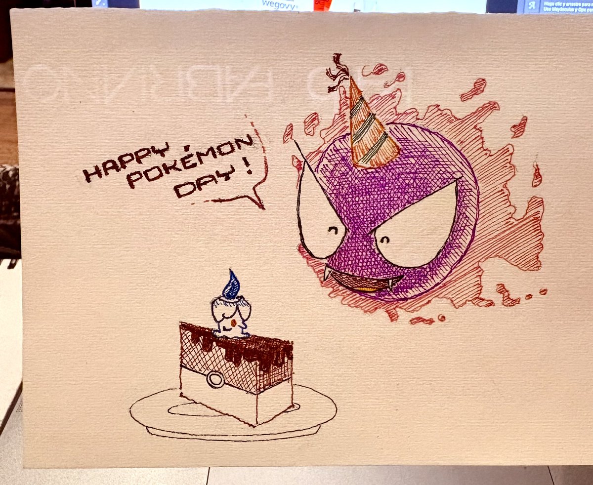 coruco's tweet photo. Happy Pokémon Day everyone!

A quick #sketch celebrating 30 years of #Pokémon #Gastly #PokemonDay #Pokemon30 #pokemonfanart https://t.co/tylVHS0tNP