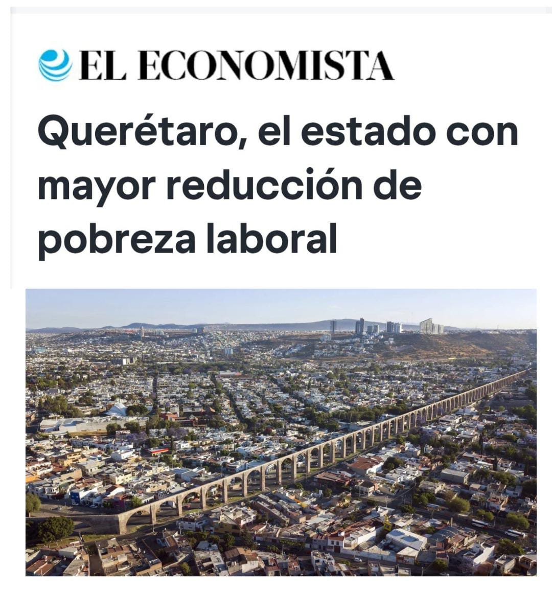 En Querétaro se demuestra que sí hay resultados: es el estado con mayor reducción de pobreza laboral del país. En el Partido Acción Nacional seguimos fortaleciendo gobiernos que generan empleo y oportunidades, mientras en otras entidades las cifras van en sentido contrario. Aquí