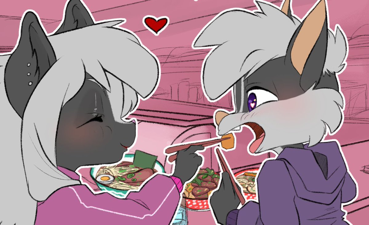 Comisiones que parecen de san valentín pero de hecho hice hace más de seis meses xD
Cortada como el culo para no perder la costumbre.