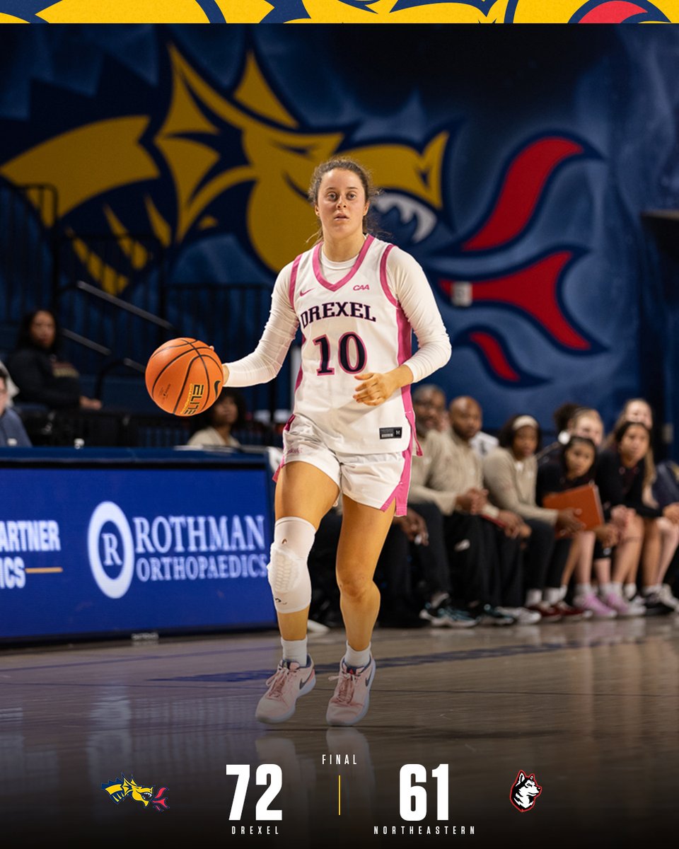 DrexelWBB's tweet photo. Dragons win 72-61!

#FearTheDragon🐉 https://t.co/cAncBK7dZx