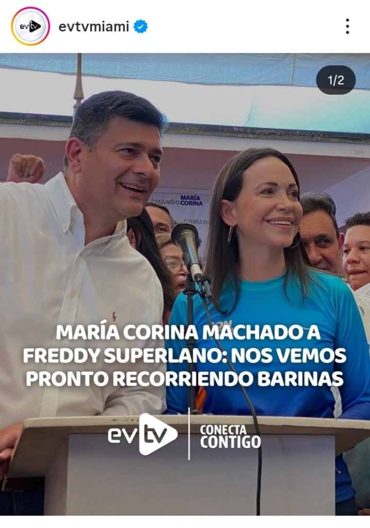 *Esa fue la respuesta que le dió María Corina Machado a Freddy Superlano en su cuenta de X por lograr la libertad plena y la retirada del grillete del tobillo: "Nos vemos pronto recorriendo a Barinas y toda Venezuela"*
