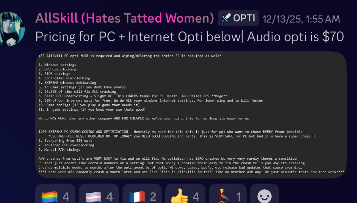 AllSkillNoTalk | PC & Internet Tweaker / Optimizer tweet media