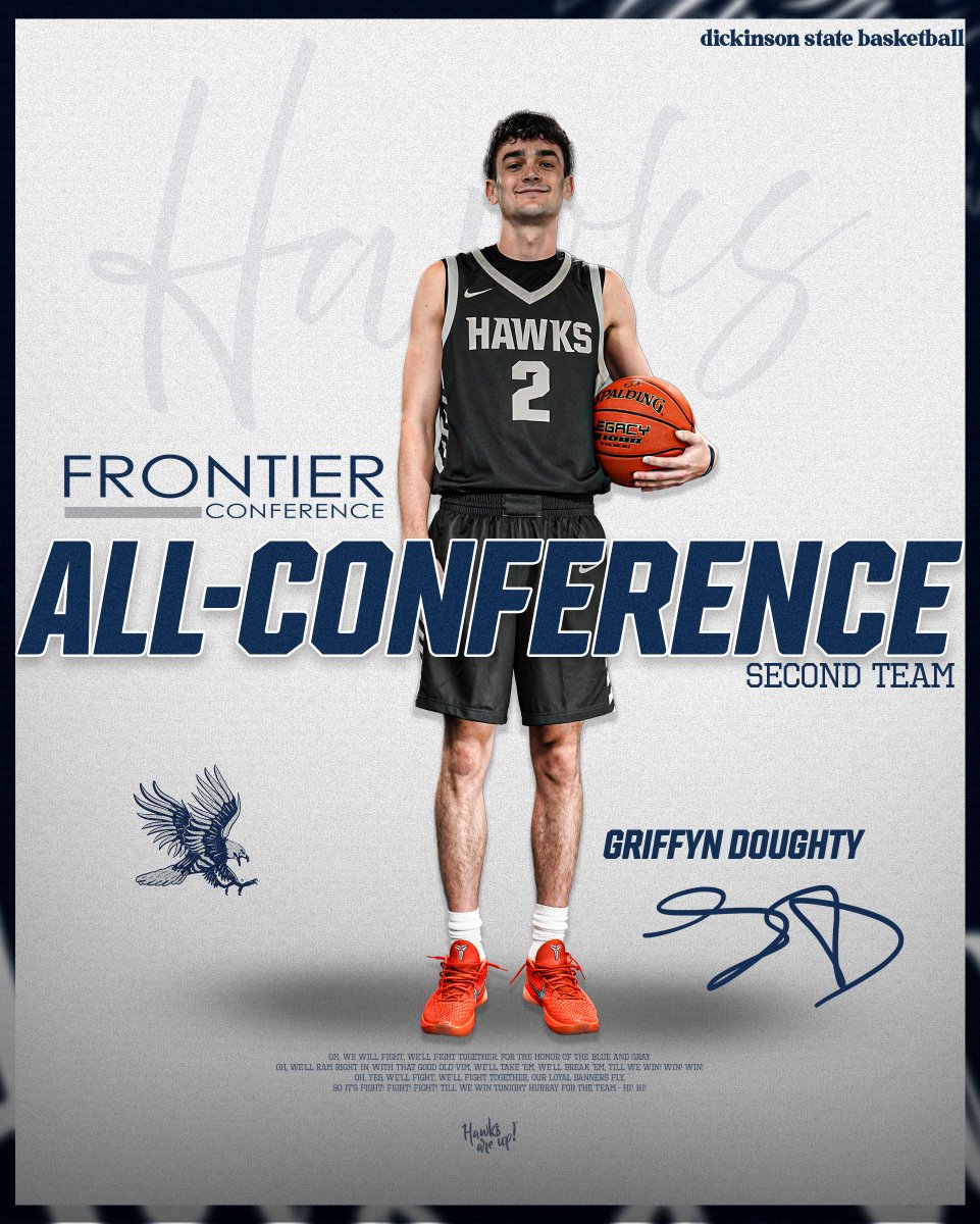 dsubluehawks's tweet photo. 🏀| Griffyn Doughty has been named Second Team Frontier Conference All- Conference!

#HawksAreUp https://t.co/51FrInafdL