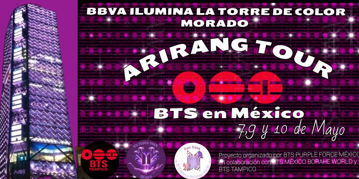 BTS PURPLE FORCE MÉXICO tweet media