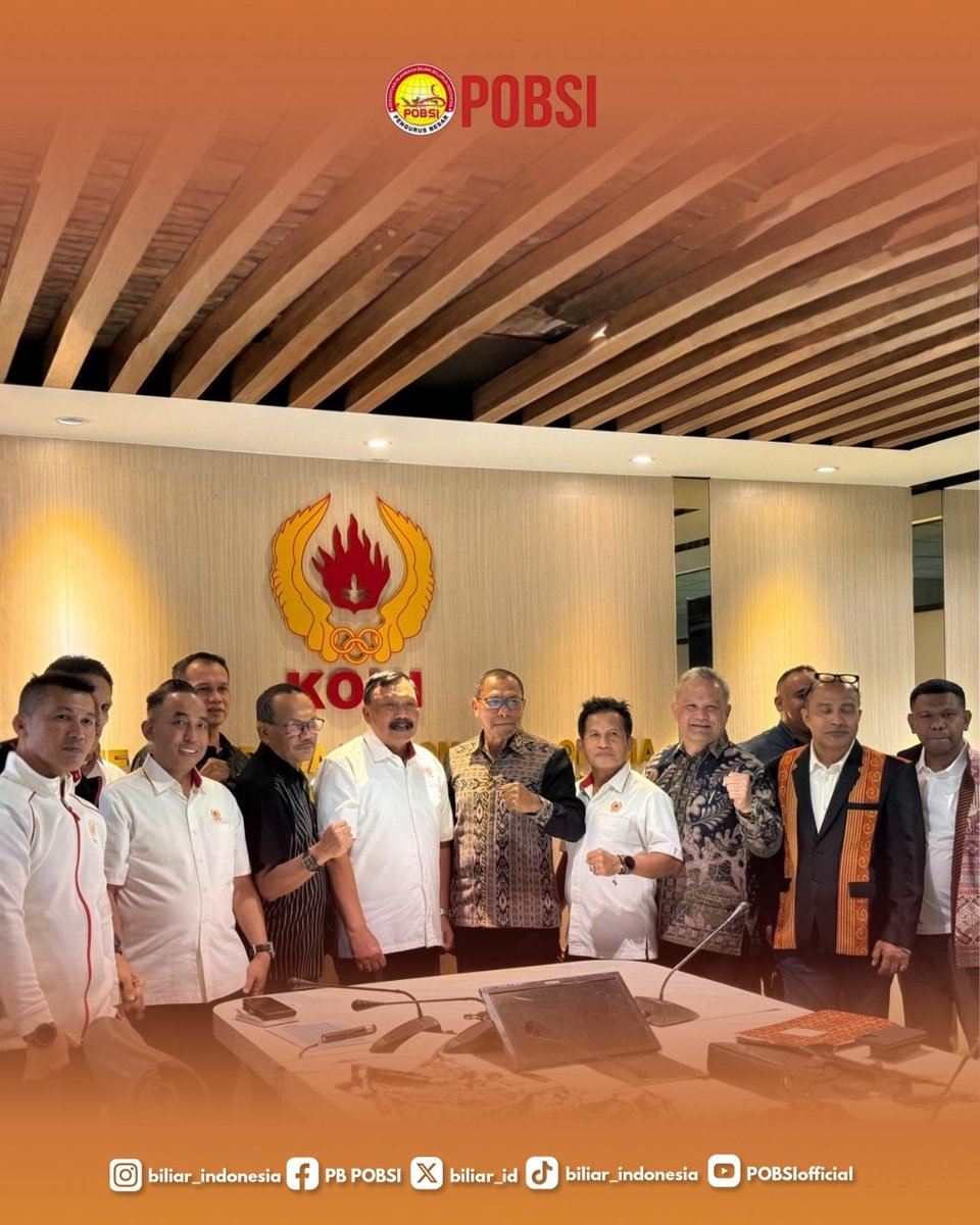 Biliar_ID's tweet photo. Cabang olahraga biliar resmi masuk sebagai salah satu cabor 

Hasil Rapat Koordinasi antara KONI Pusat, KONI NTT, KONI NTB, dan KONI DKI Jakarta hari ini telah menetapkan pembagian cabang olahraga untuk PON XXII 2028 NTT–NTB.

#PBPOBSI #BilliardAsia #ConquerAsia #BiliarIndonesia https://t.co/jWnMLxgRBb