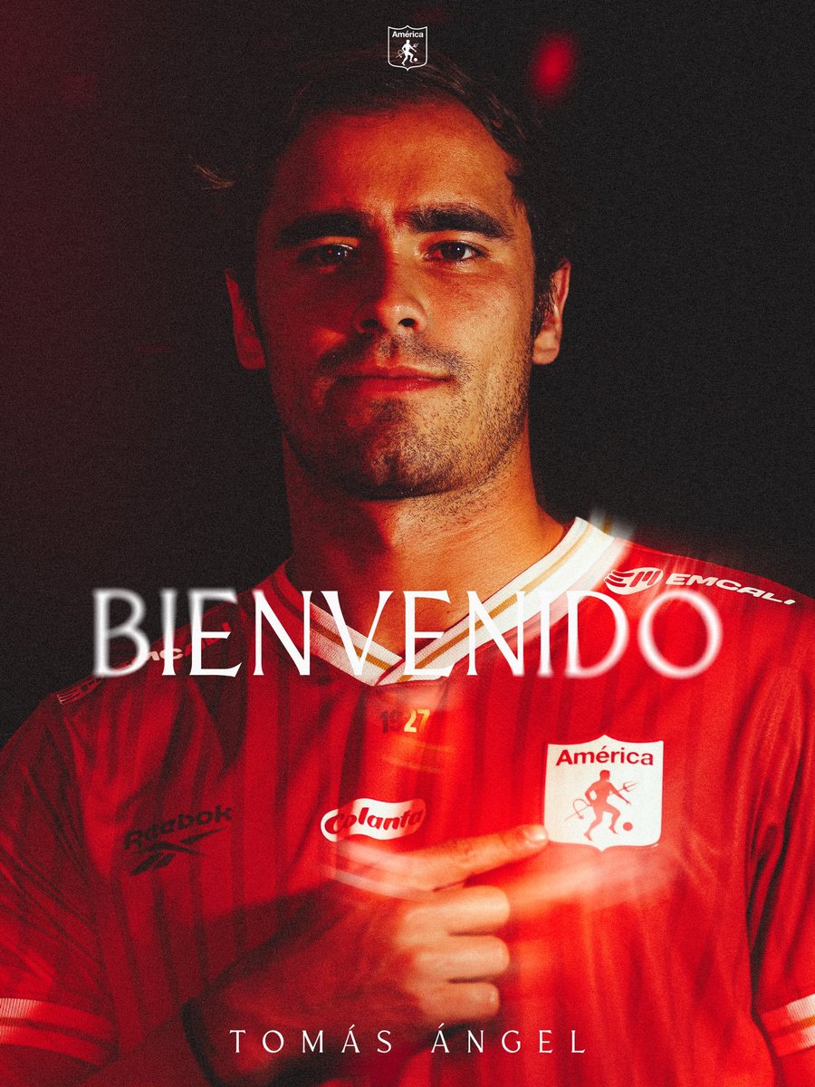 El delantero colombobritánico Tomás Ángel será nuevo jugador del <a href="/AmericadeCali/">América de Cali</a>

De 23 años de edad, con paso por Atlético Nacional y la MLS Ángel busca hacer historia en el rojo

Le deseamos lo mejor

#CasaEscarlata #ASBNoticias

📷 América de Cali